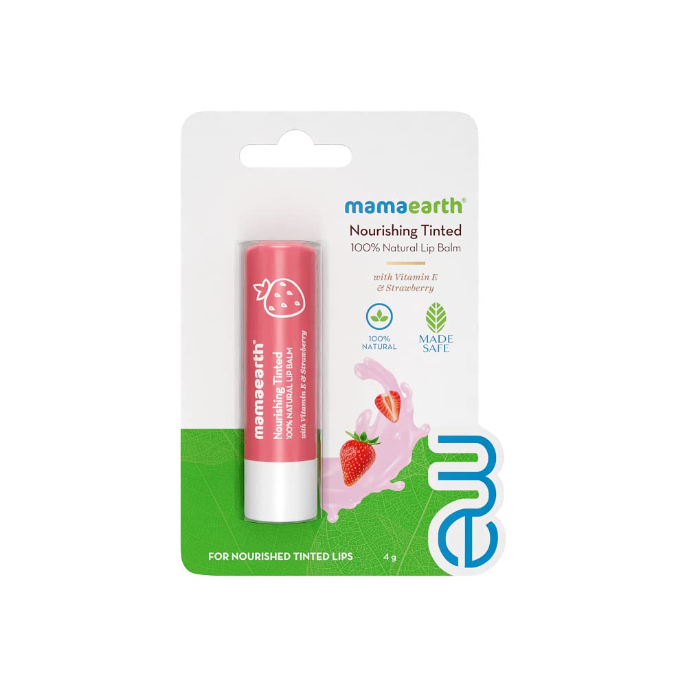 Mamaearth Nourishing Tinted 100% Natural Lip Balm Vitamin E