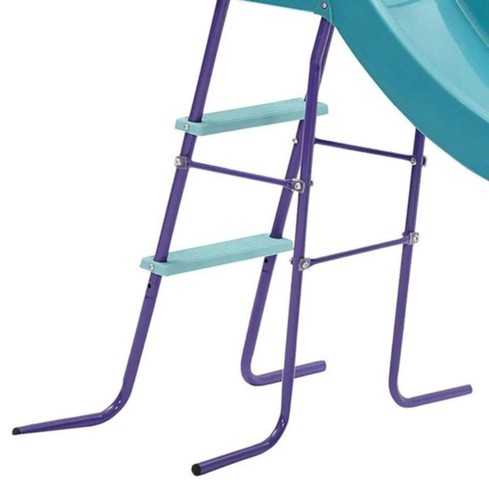 PLUM - Haumea Metal 6ft Slide for Children - Teal/Purple