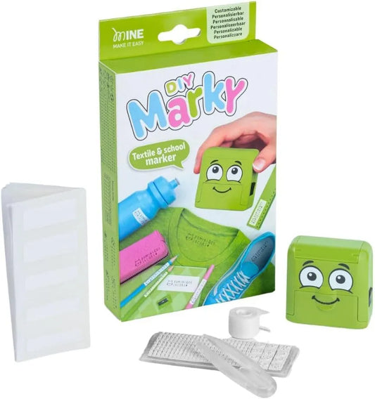 ختم الاسم Mine Stamp Marky للأقمشة وللمدرسة (اصنعها بنفسك)