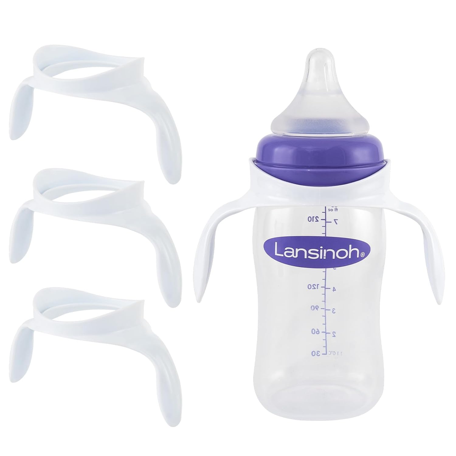 Baby Bottle Handles for Lansinoh Baby Bottles, 3pcs