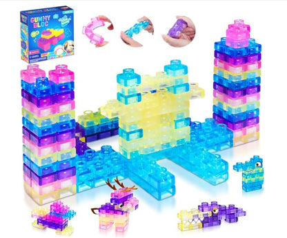 iM Master - Transparent Jelly Sensory Building Blocks Set - 40 Pieces