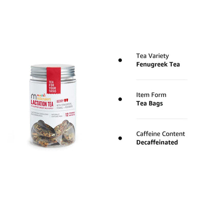 Munchkin Milkmakers Lactation Tea, Berry, 12 Count