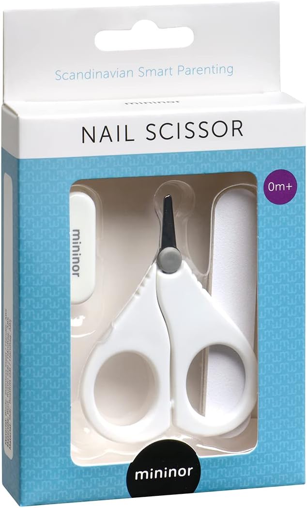 Mininor Baby Care Nail Scissor Set (White/Grey)