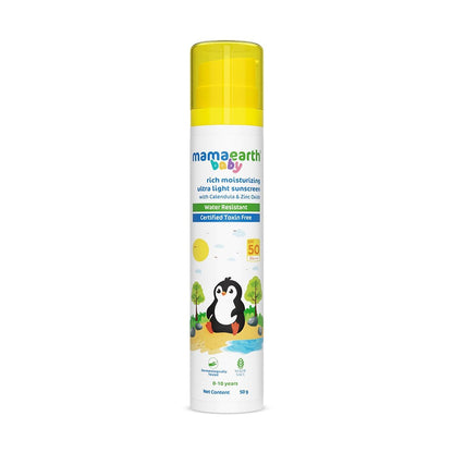 Mamaearth Baby Rich Moisturizing Sun Screen (50gm)