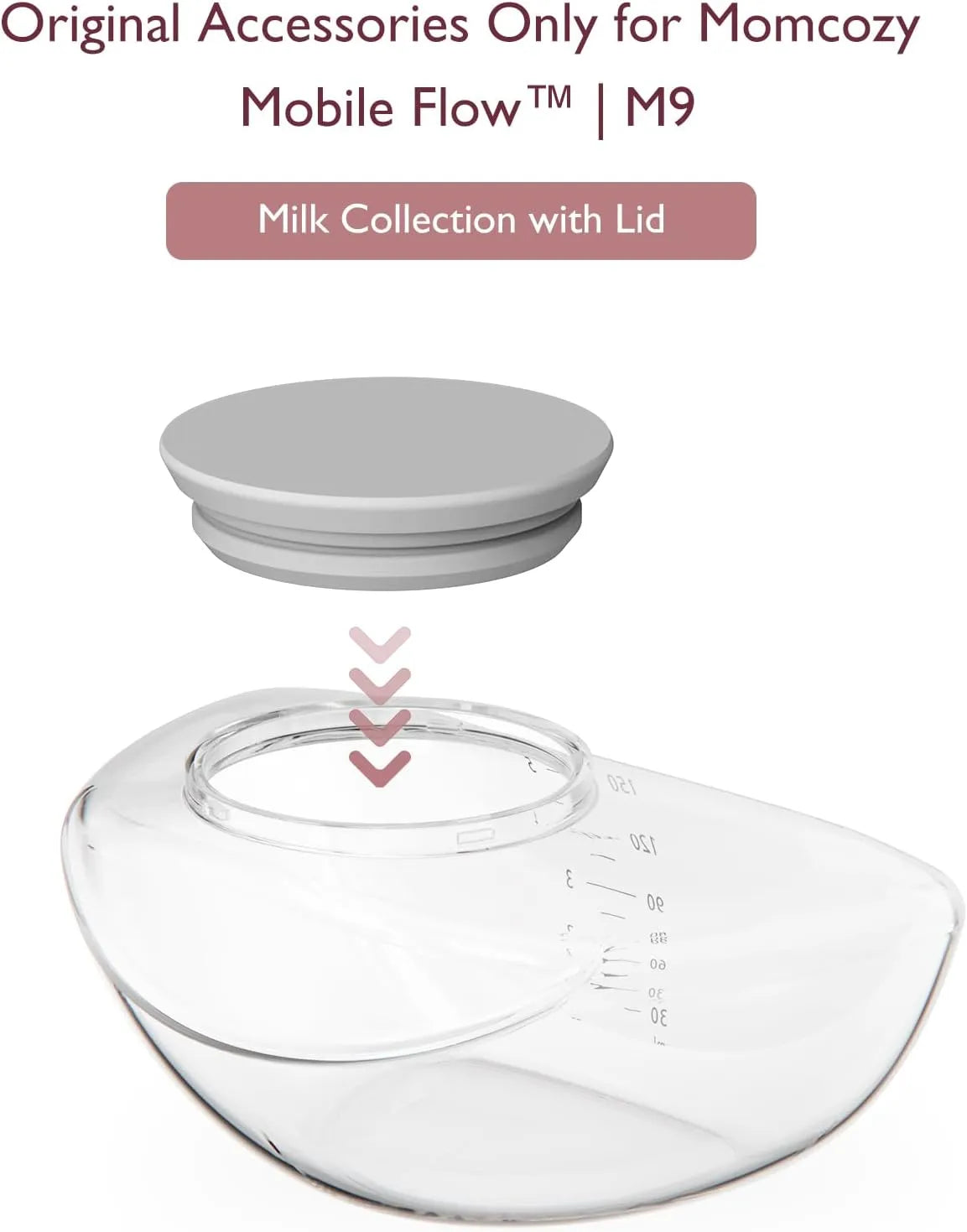 Momcozy Breast Pump Accessories For Mobile Flow, Milk Collector & Storage Lid