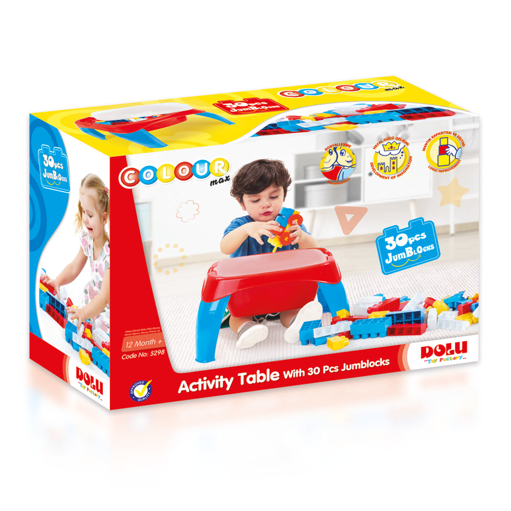 Dolu Activity Table With Jumblocks (30 Pcs)