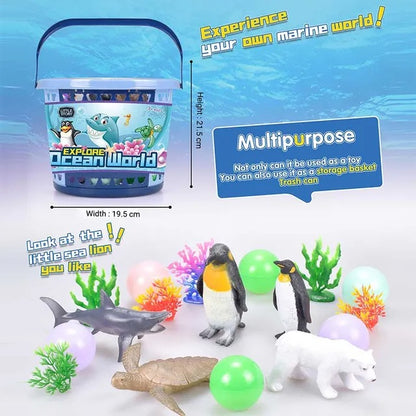 Little Story Ocean World Bucket Set – 17Pcs
