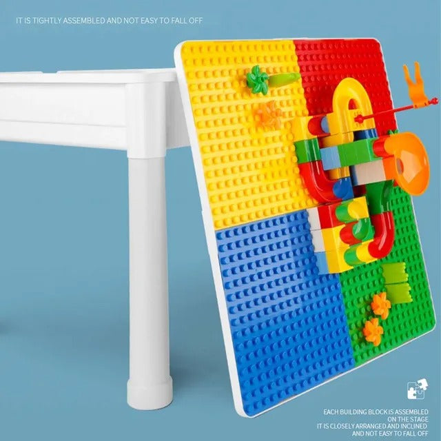Little Story 4-in-1 Activity Block Table with 350 Blocks – Extra Large