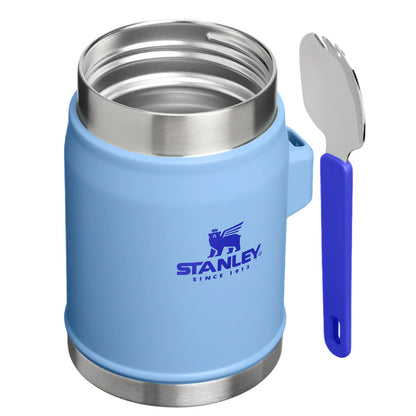 Stanley Classic Legendary Food Jar + Spork Spork (Blue Sky,414ml)