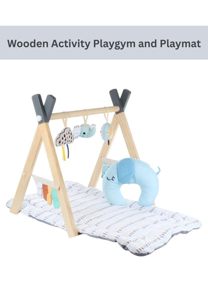 Konig Kids Baby Wooden Play Gym (Elephant)