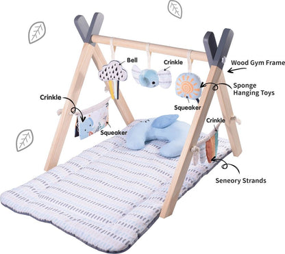 Konig Kids Baby Wooden Play Gym (Elephant)