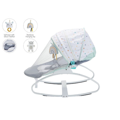 Konig Kids Baby Rocker Bouncer with Canopy (Bear)