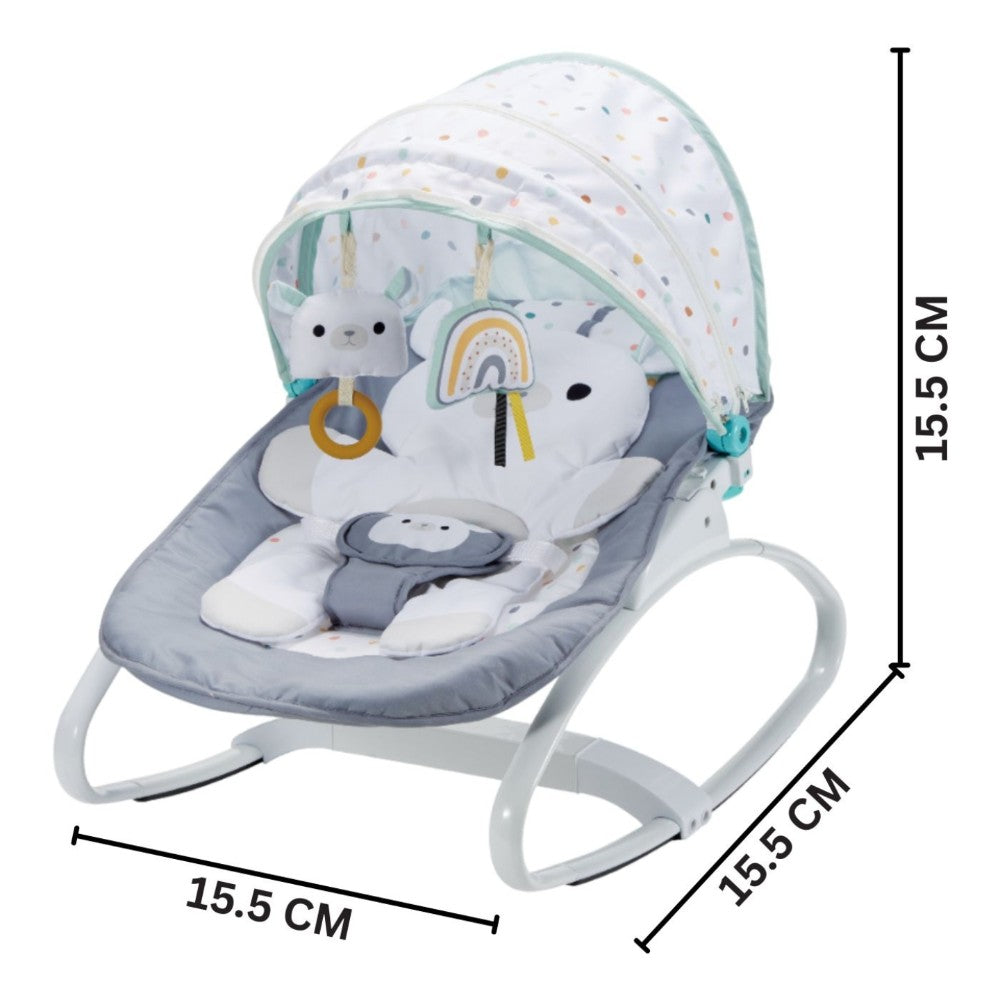 Konig Kids Baby Bouncer Seat (White)