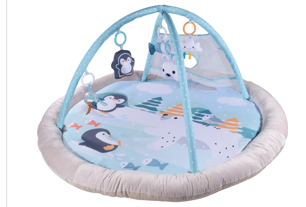 Konig Kids Baby Play Gym Round Mat - Penguin