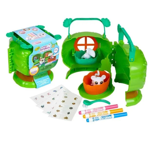 Crayola Scribble Scrubbie Pets Coloring Kit – Safari Treehouse