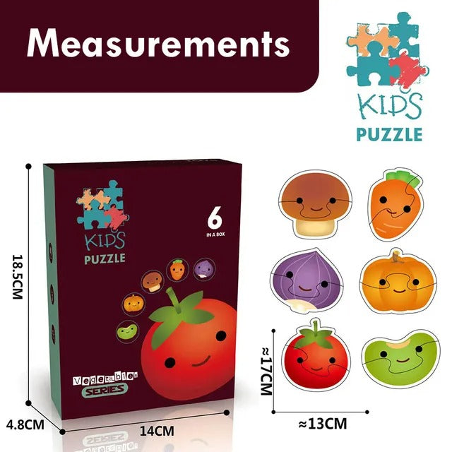Little Story 6-in-1 Matching Puzzle – Vegetables.