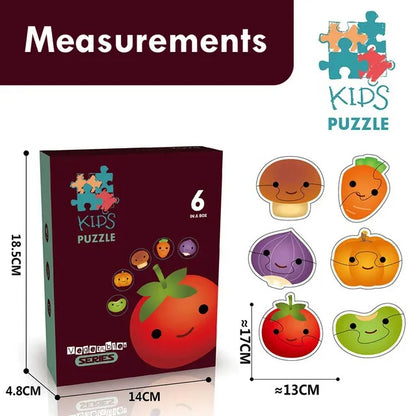 Little Story 6-in-1 Matching Puzzle – Vegetables.