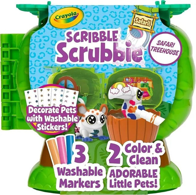 Crayola Scribble Scrubbie Pets Coloring Kit – Safari Treehouse