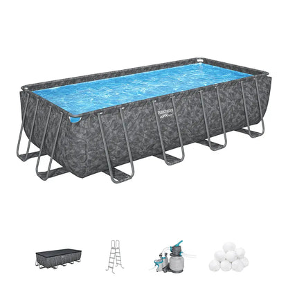 Bestway APX 365 Rectangular Pool Set (365 18' x 9' x 52"/5.49m x 2.74m x 1.32m)