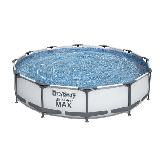 مجموعة مسبح ستيل برو ماكس من بست واي (3.66m × 76cm (12′ × 30″)