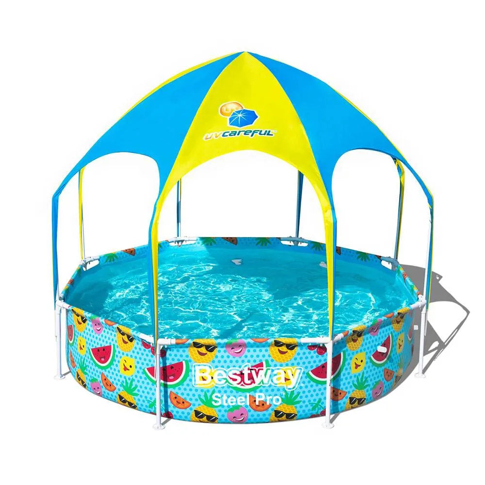Bestway Steel Pro UV Careful Splash In Shade Play Pool (8 ft x 20 in / 2.44 m x 51 cm)
