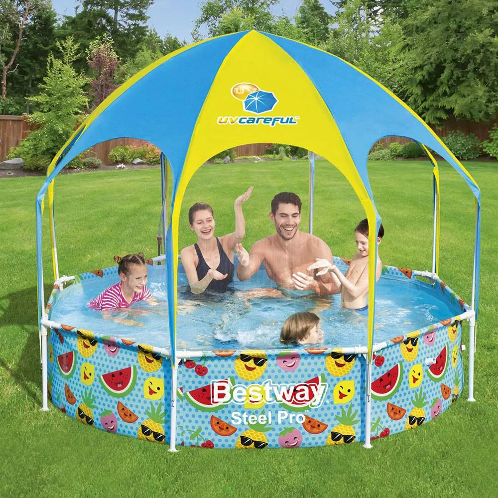 Bestway Steel Pro UV Careful Splash In Shade Play Pool (8 ft x 20 in / 2.44 m x 51 cm)