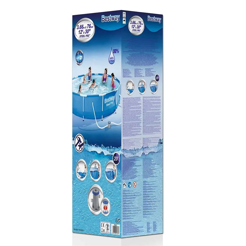 Bestway Steel Pro Pool Set (3.66m x 76cm / (12′ x 30″)