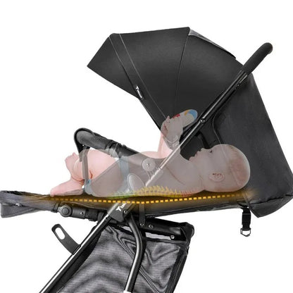 Teknum 2 In 1 Glide Stroller (Black)