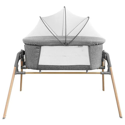 Teknum 3-in-1 Baby Rocker Bassinet With Mosquito Net – Grey