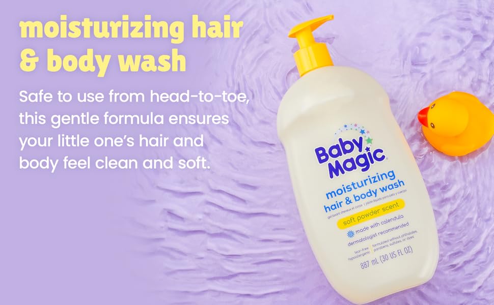 Baby Magic Moisturizing Hair & Body Wash (887ml)