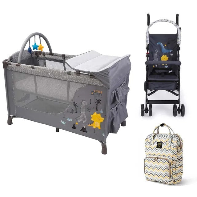 Little Story Playard, Stroller & Diaper Bag Set