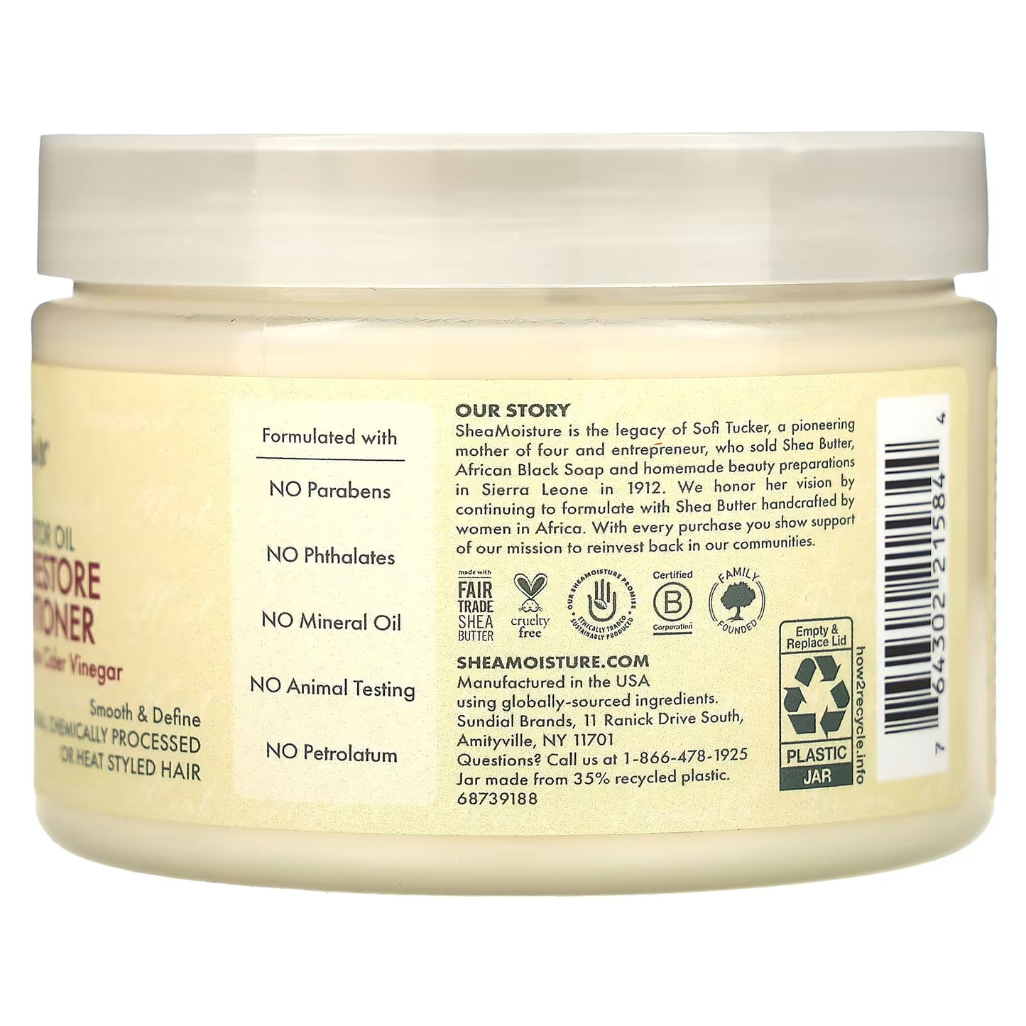 Shea Moisture Jaimaican Black Castore Oil  Leave in Conditioner (340ml)