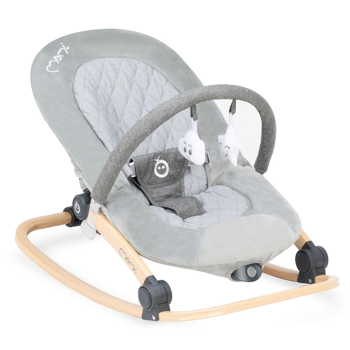 MoMi Lumiwood Bouncer (Grey)