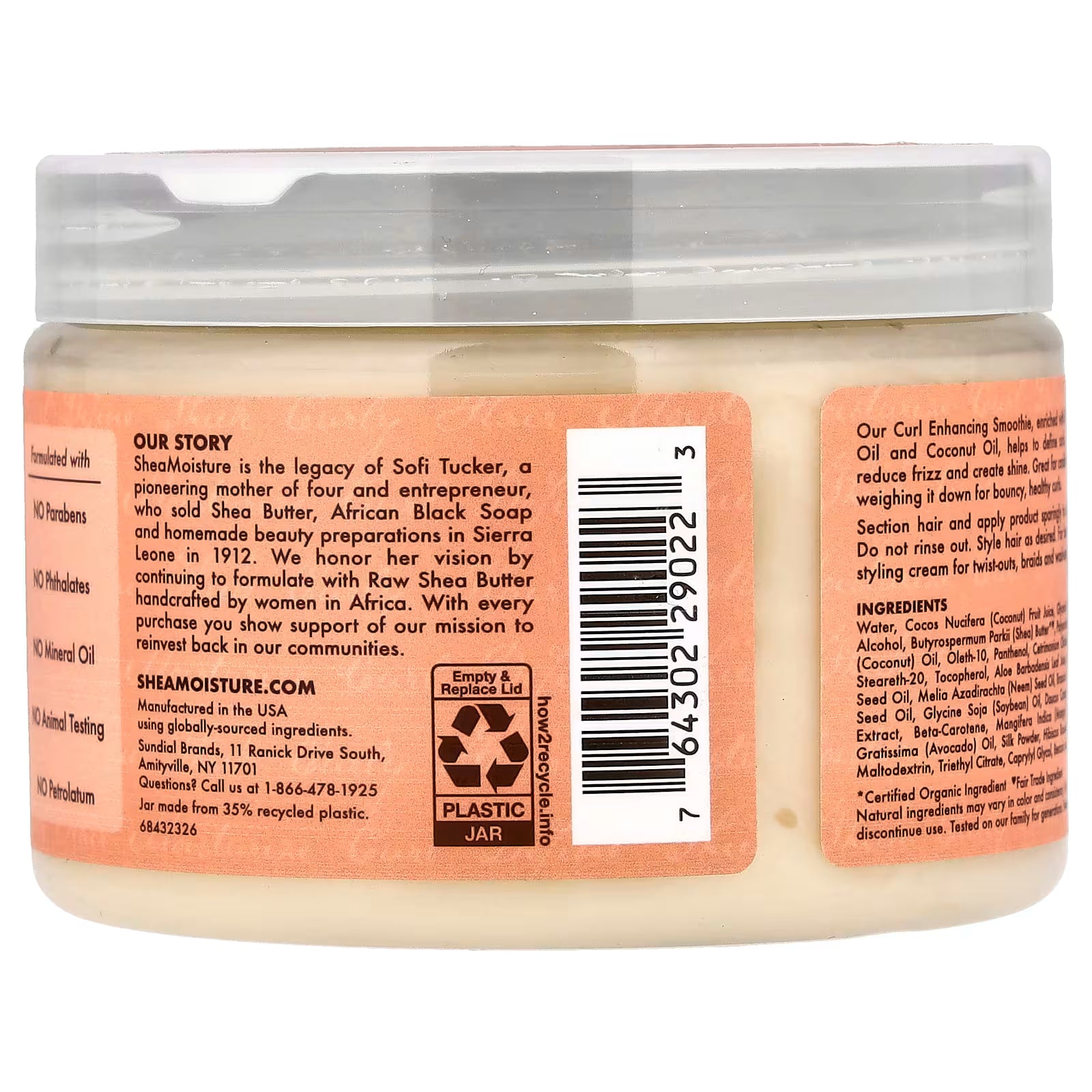 Shea Moisture Coconut & Hibiscus Smoothie (340gm)