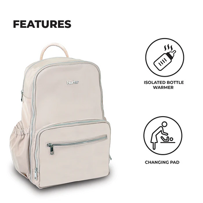 Nurtur Maverick Diaper Bag With Bottle Insulator and Changing Pad
