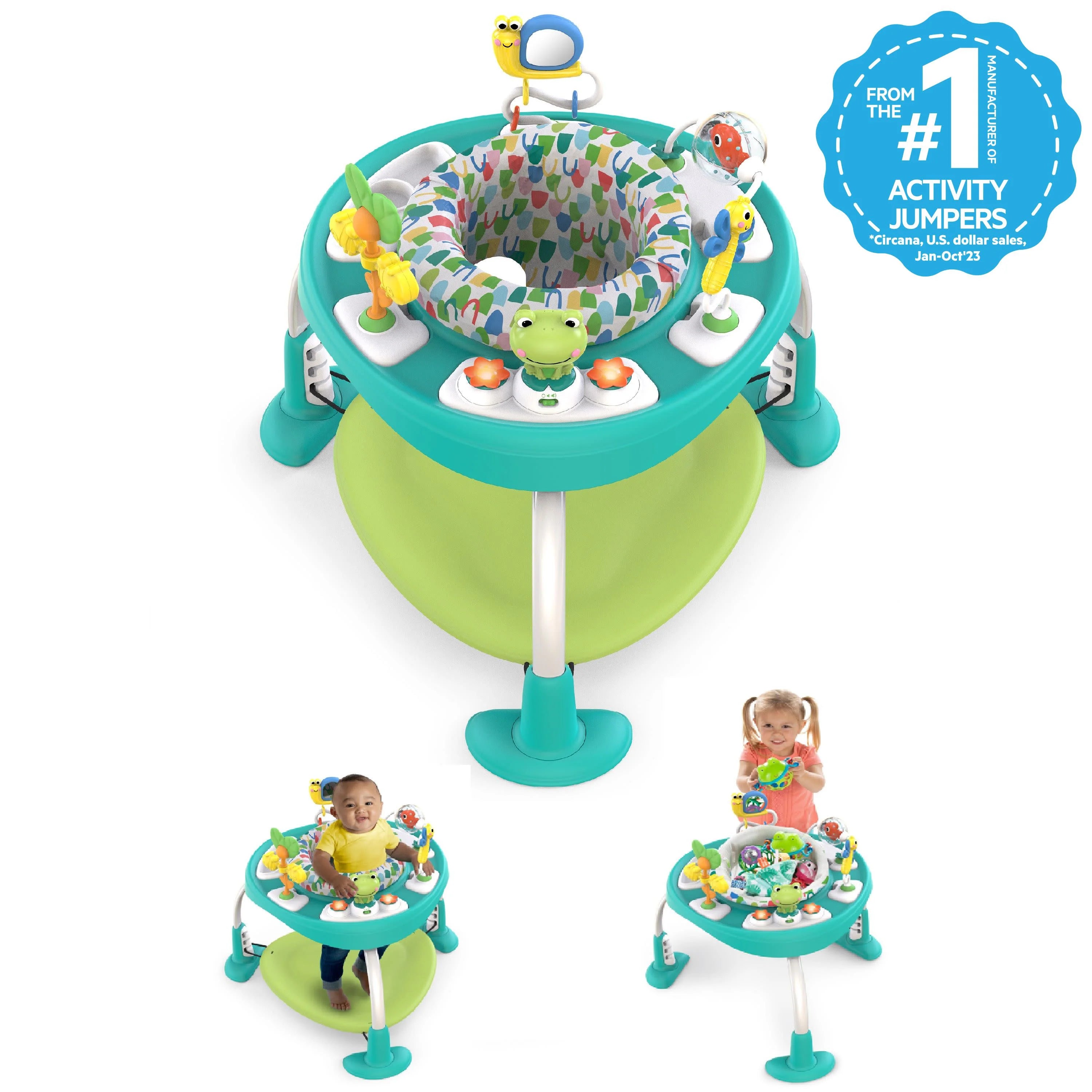 Bright Starts Bounce Bounce Baby 2 In 1 Activity Jumper & Table Playful Pond