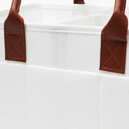 Little Story Diaper Caddy And Travel Pouch Medium – White