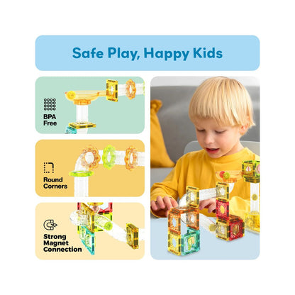 Picasso Magnetic Marble Run Launchr 80Pc