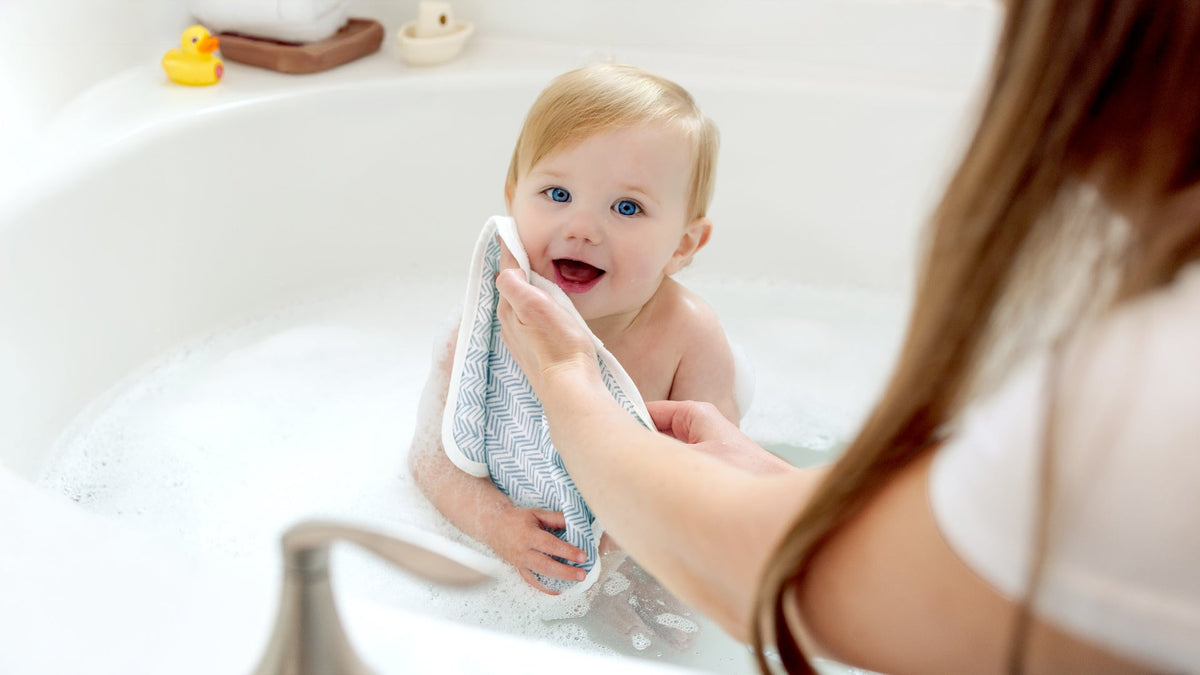 Keababies Cami Baby Washcloths (Grayscape, 10x10) - Pack of 6