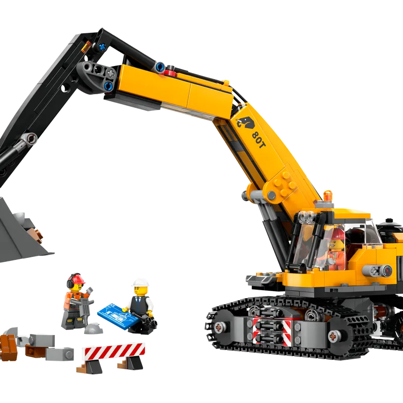 LEGO Yellow Construction Excavator