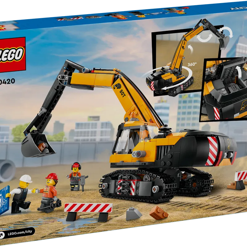 LEGO Yellow Construction Excavator