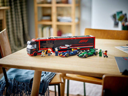 LEGO - City F1 Truck with RB20 & AMR24 F1 Cars - 1,086 Pieces