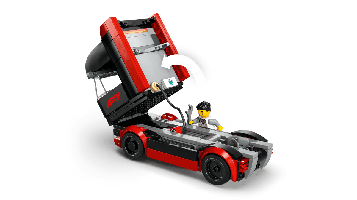 LEGO - City F1 Truck with RB20 & AMR24 F1 Cars - 1,086 Pieces