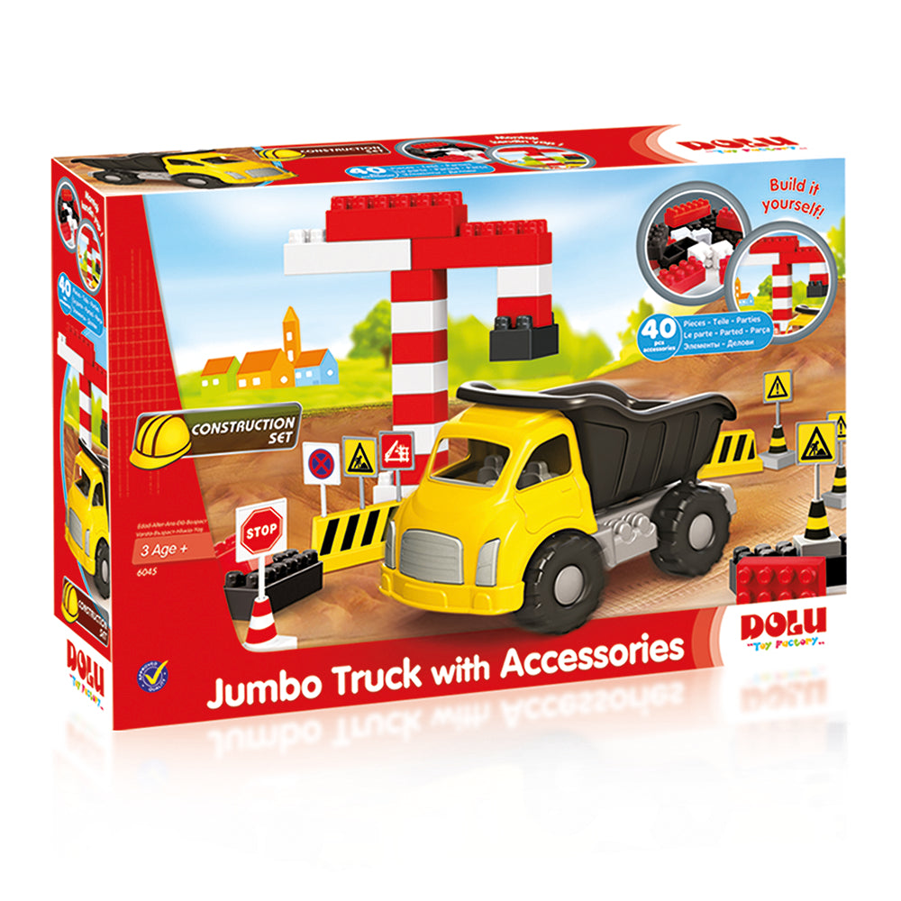 Dolu Full Jumbo Truck And Blocks (40 Pcs)
