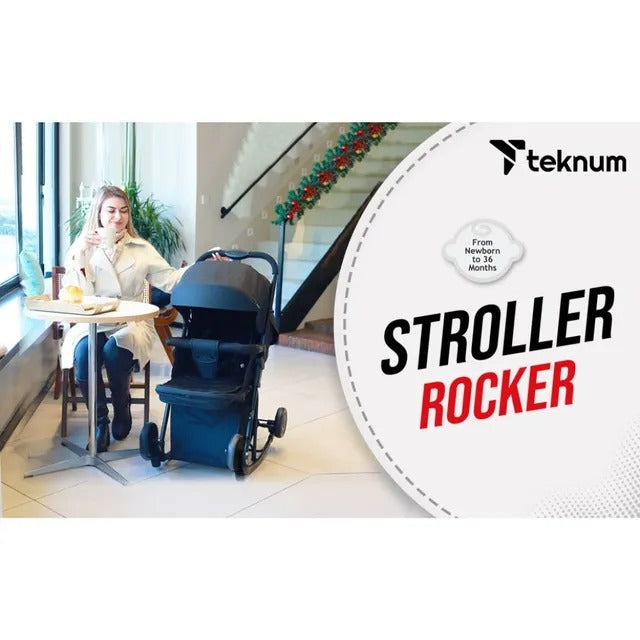 Teknum 2 In 1 Glide Stroller (Black)