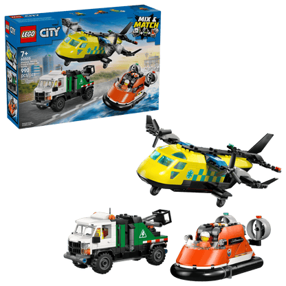 LEGO - City Airplane, Service Truck & Hovercraft Remix - 990 Pieces