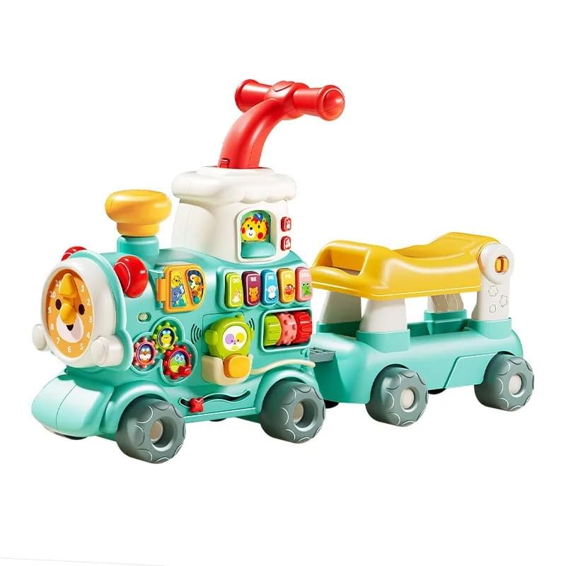 Bowa - 5-in-1 Multifunctional Baby Walker & Ride-On Learning Train with Musical Activities