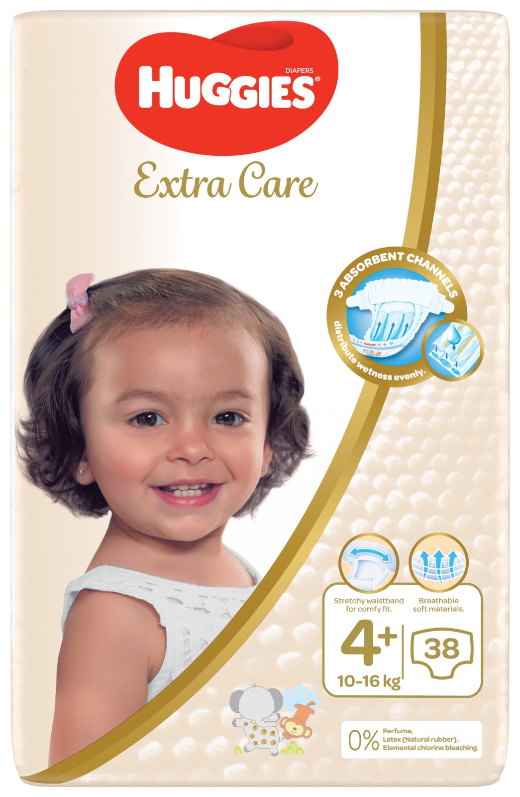 Huggies Extra Care Diapers Sizes 4 / +4 / 5 / 6