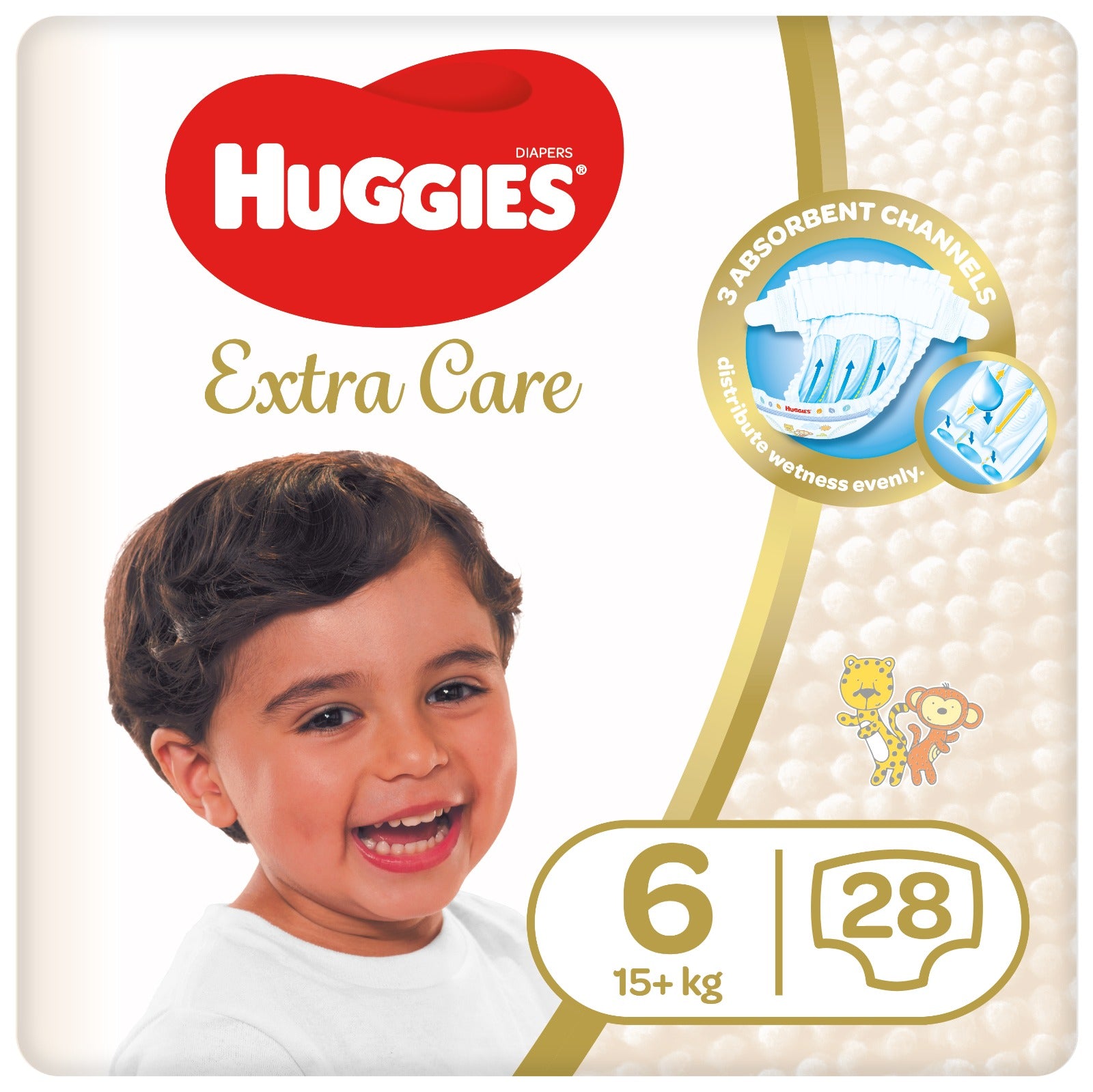 Huggies Extra Care Diapers Sizes 4 / +4 / 5 / 6