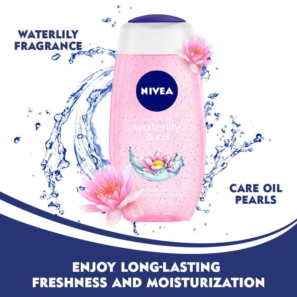 جلّ استحمام نيفيا زنبق الماء والزيت منعش (250ml)